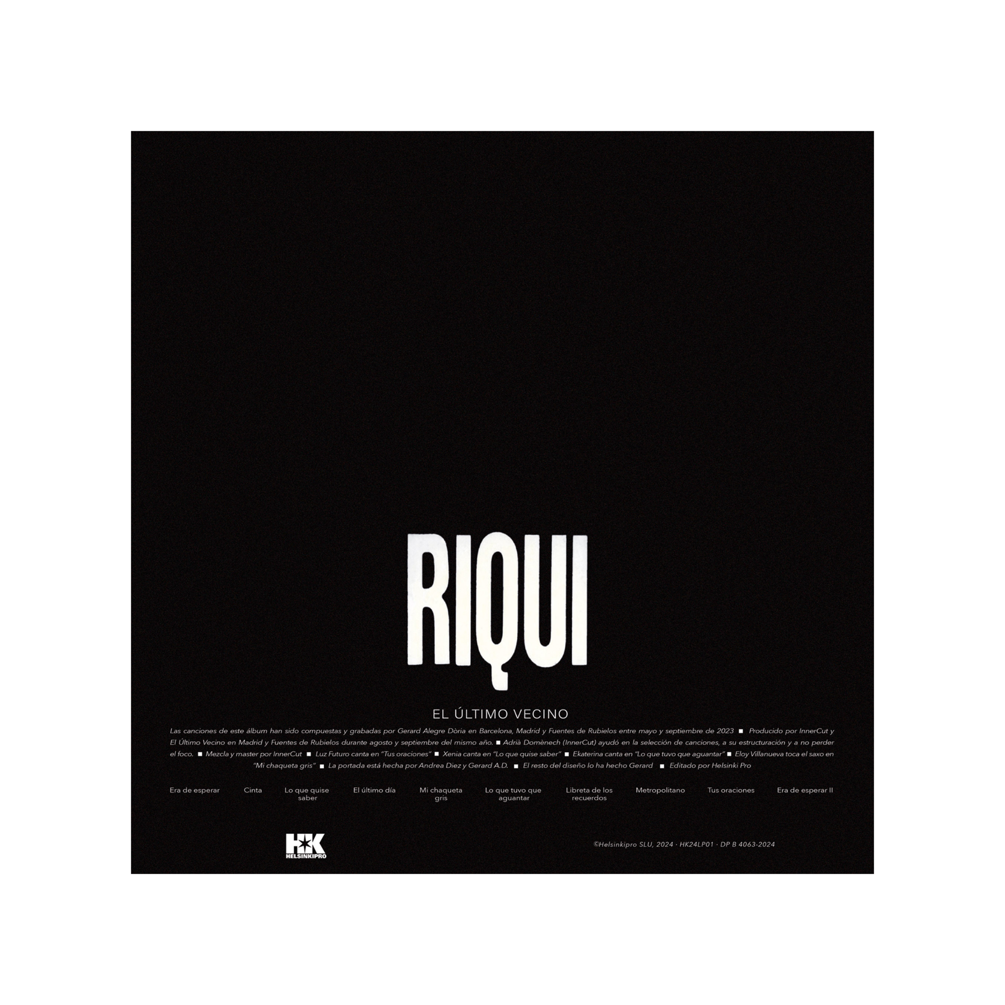 El Último Vecino ✶ Vinilo RIQUI