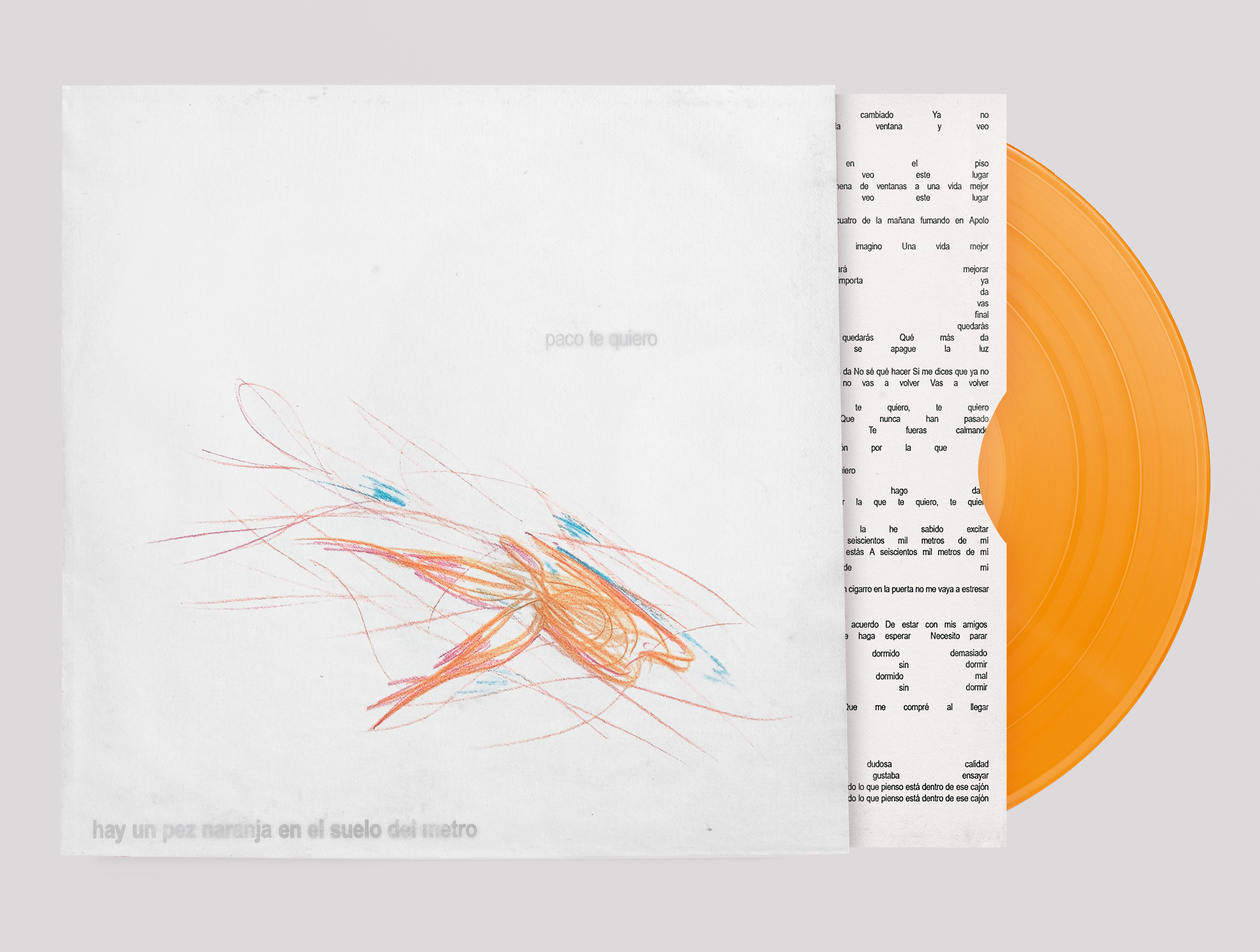 paco te quiero ✶ hay un pez naranja en el suelo del metro